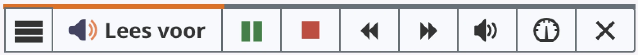 ReadSpeaker knoppen bediening